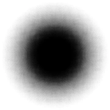 Halftone element, circular halftone pattern. Specks, halftone circle gradient イラスト素材