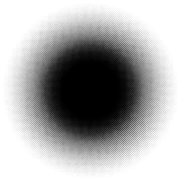 Halftone element, circular halftone pattern. Specks, halftone circle gradient イラスト素材