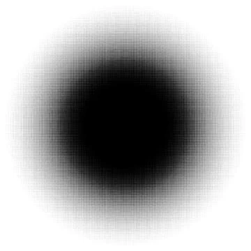 Halftone element, circular halftone pattern. Specks, halftone circle gradient 스톡 일러스트