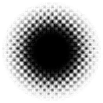 Halftone element, circular halftone pattern. Specks, halftone circle gradient 스톡 일러스트