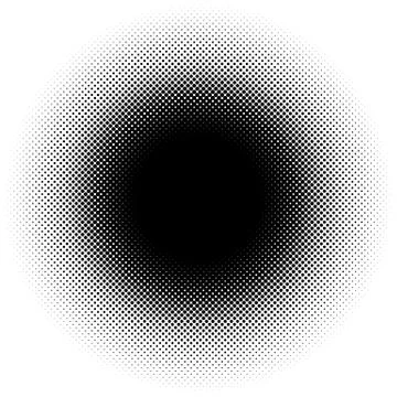 Halftone element, circular halftone pattern. Specks, halftone circle gradient イラスト素材