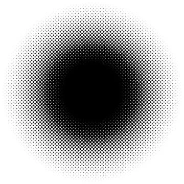 Halftone element, circular halftone pattern. Specks, halftone circle gradient イラスト素材