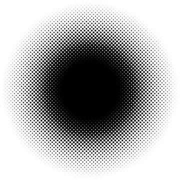 Halftone element, circular halftone pattern. Specks, halftone circle gradient 스톡 일러스트