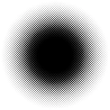 Halftone element, circular halftone pattern. Specks, halftone circle gradient イラスト素材