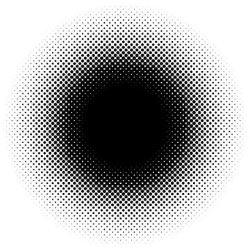Halftone element, circular halftone pattern. Specks, halftone circle gradient イラスト素材