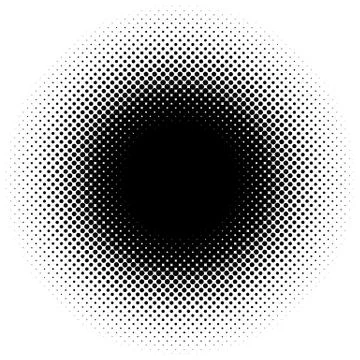 Halftone element, circular halftone pattern. Specks, halftone circle gradient イラスト素材