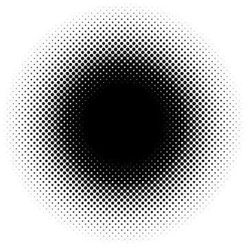 Halftone element, circular halftone pattern. Specks, halftone circle gradient イラスト素材