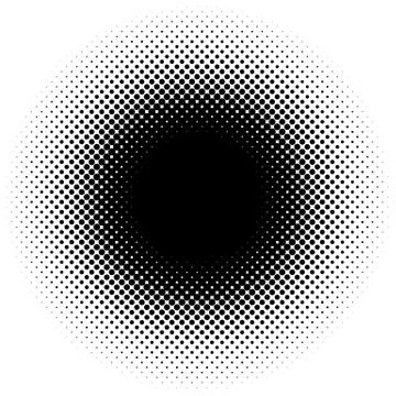 Halftone element, circular halftone pattern. Specks, halftone circle gradient イラスト素材