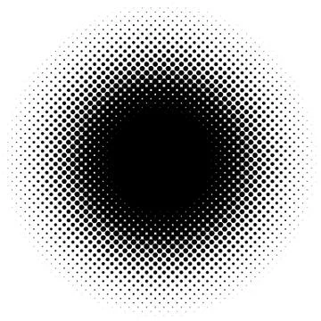 Halftone element, circular halftone pattern. Specks, halftone circle gradient イラスト素材