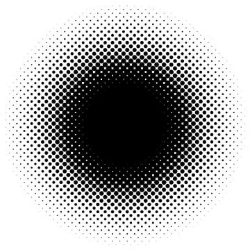 Halftone element, circular halftone pattern. Specks, halftone circle gradient イラスト素材