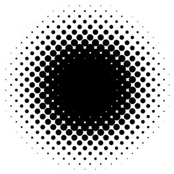 Halftone element, circular halftone pattern. Specks, halftone circle gradient イラスト素材