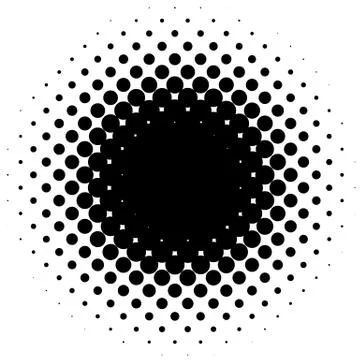 Halftone element, circular halftone pattern. Specks, halftone circle gradient イラスト素材