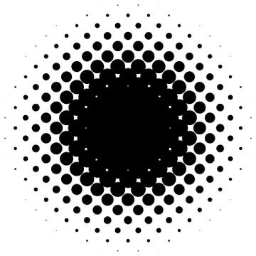 Halftone element, circular halftone pattern. Specks, halftone circle gradient イラスト素材