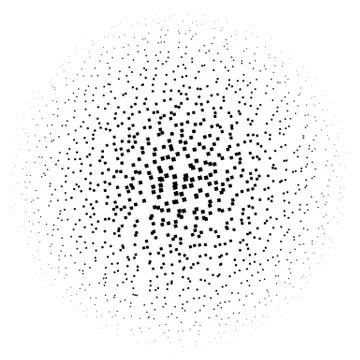 Halftone element with square or triangle instead of circles Stock Illustration