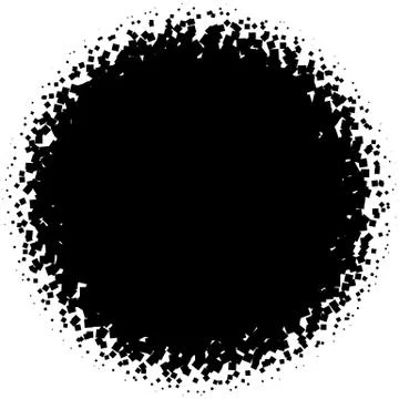 Halftone element with square or triangle instead of circles Stock Illustration