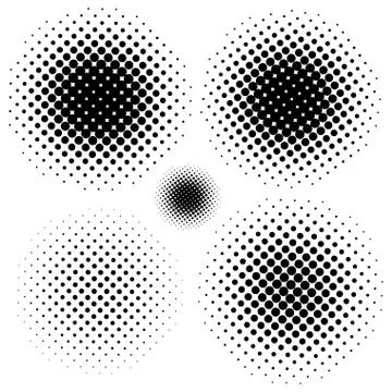 Halftone elements. EPS 8 Stockillustratie