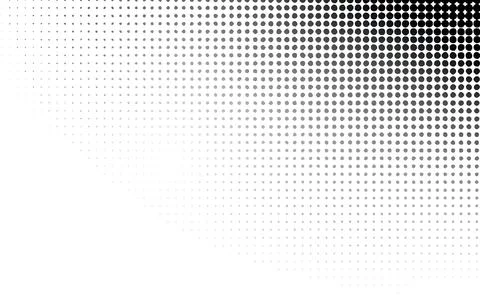 Halftone faded gradient texture. Halftone grit grunge background. White and.. Stock Illustration