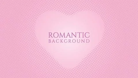 Halftone Frame Background Design Template with Heart Shape Element, Pop Art.. Ilustração Stock