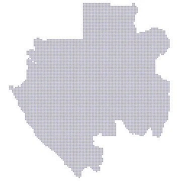 Halftone Gabon Map Vector illustration eps 10 스톡 일러스트
