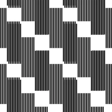 Halftone geometric line seamless pattern. Vector diagonal monochrome texture  Stock Illustration