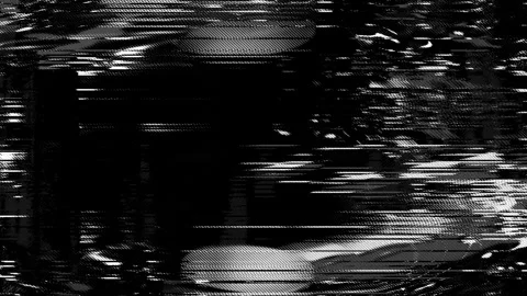 Halftone Glitch Background with Fragmented Signal Bands Stock Footage 346588498