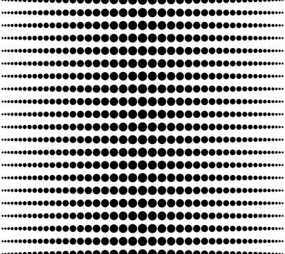 Halftone, gradation abstract monochrome repeatable background, pattern Illustrazione stock