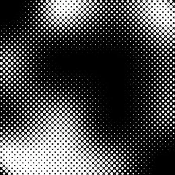 Halftone gradation / gradient pattern, abstract geometric pointillist texture Illustrazione stock