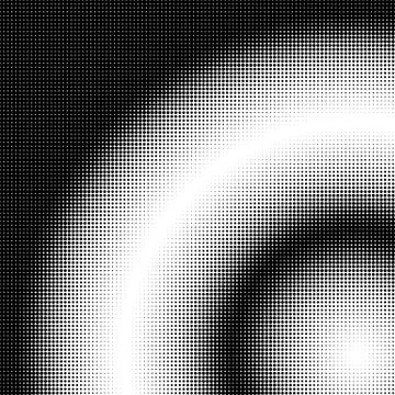 Halftone gradation / gradient pattern, abstract geometric pointillist texture Illustrazione stock