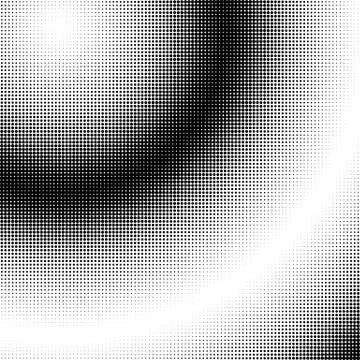 Halftone gradation / gradient pattern, abstract geometric pointillist texture イラスト素材