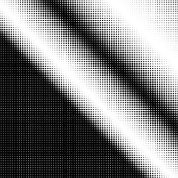 Halftone gradation / gradient pattern, abstract geometric pointillist texture Illustrazione stock