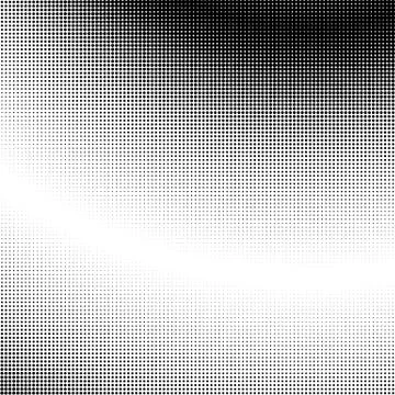 Halftone gradation / gradient pattern, abstract geometric pointillist texture イラスト素材