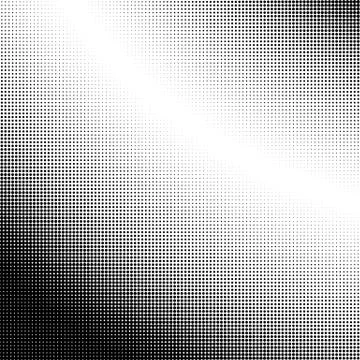Halftone gradation / gradient pattern, abstract geometric pointillist texture Illustrazione stock