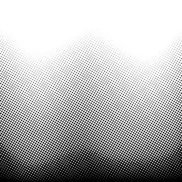 Halftone gradient background. Grunge halftone pop art texture with vanishing Stockillustratie