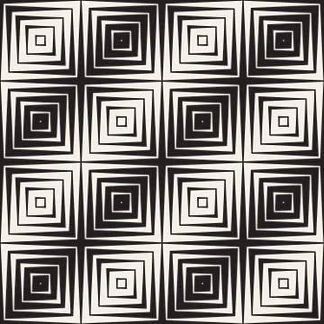 Halftone Gradient Mosaic Lattice. Vector Seamless Black and White Pattern Stockillustratie