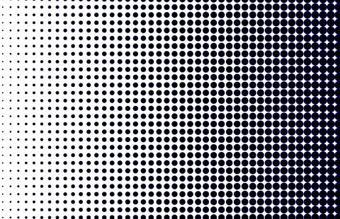 Halftone gradient pattern with dark blue dots background イラスト素材