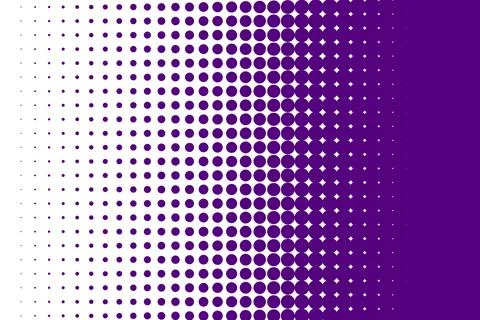 Halftone Gradient Pattern with Purple Dots Illustrazione stock