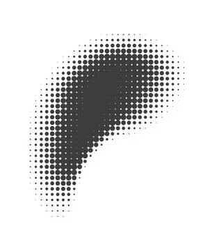 Halftone gradient shapes. Dots comic effect. Vector illustration Stock-Illustration