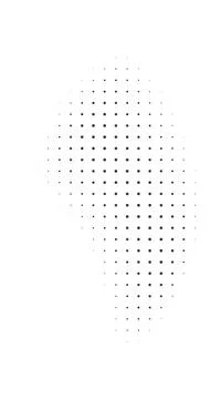 Halftone gradient shapes. Dots comic effect. Vector illustration 库存插图
