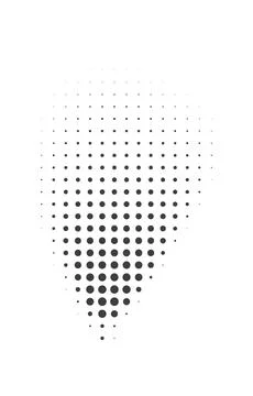 Halftone gradient shapes. Dots comic effect. Vector illustration Stock Illustration