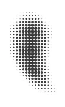 Halftone gradient shapes. Dots comic effect. Vector illustration 库存插图