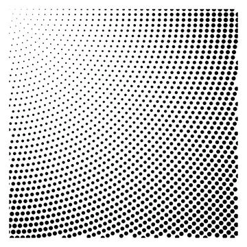 Halftone gradient texture square. Geometric dot pattern Illustrazione stock