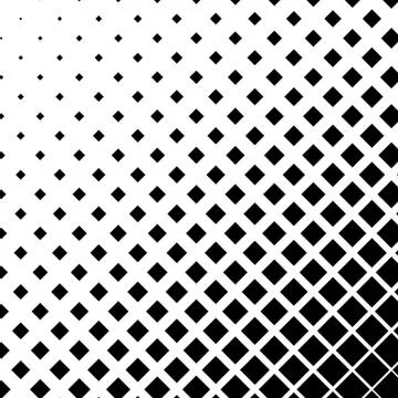 Halftone graphics with squares, monochromatic abstract element Stock Illustration