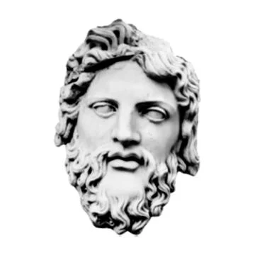 Halftone Greece modern statue. Collage design element in trendy magazine st.. 스톡 일러스트