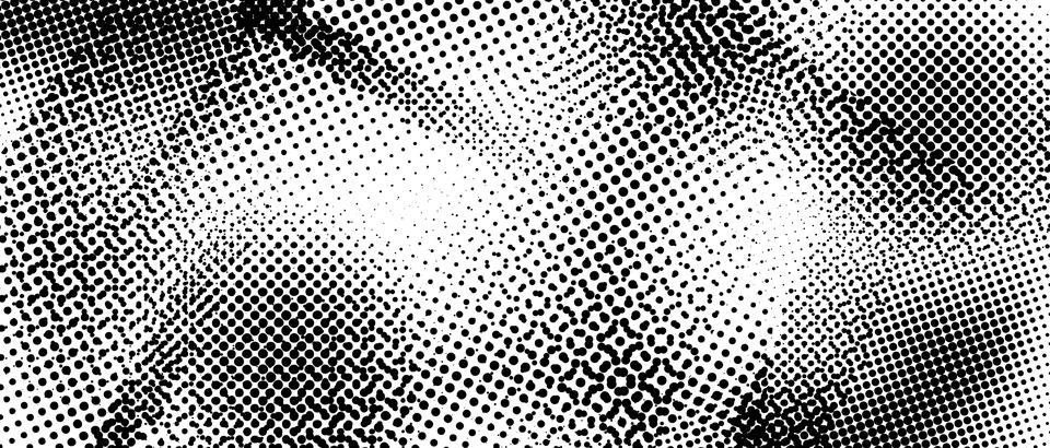 Halftone grunge texture. Distorted rough dirty scratched background. Dotted Stock Illustration