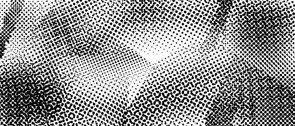Halftone grunge texture. Distorted rough dirty scratch textured background Stock Illustration