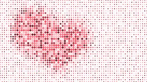 Halftone heart pattern Stock Illustration