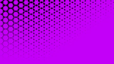Halftone hexagon star gradient loop for modern electronic media Stock Footage 339509526