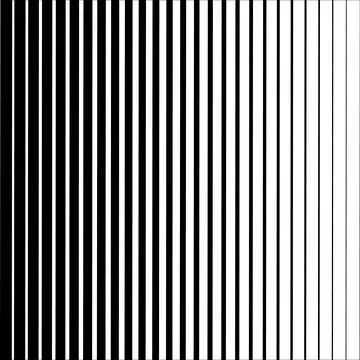 Halftone horizontal speed line abstract pattern. Vector halftone illusion. Stock Illustration