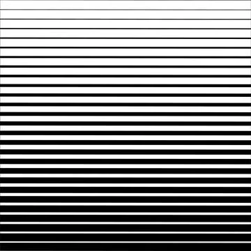 Halftone horizontal speed line abstract pattern. Vector halftone illusion. Illustrazione stock