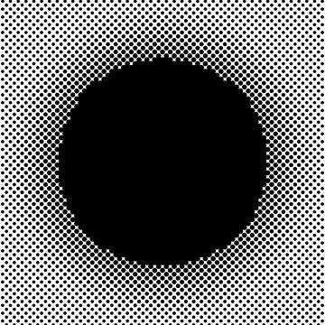 Halftone icon vector Stock Illustration